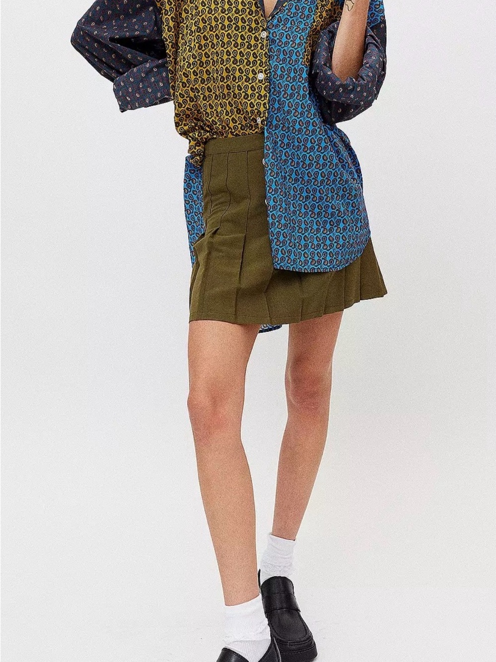 Urban Outfitters Penny PJ Mix Print Shirt - Picture 9 of 11